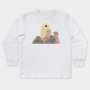 Angela - I need your egg Kids Long Sleeve T-Shirt